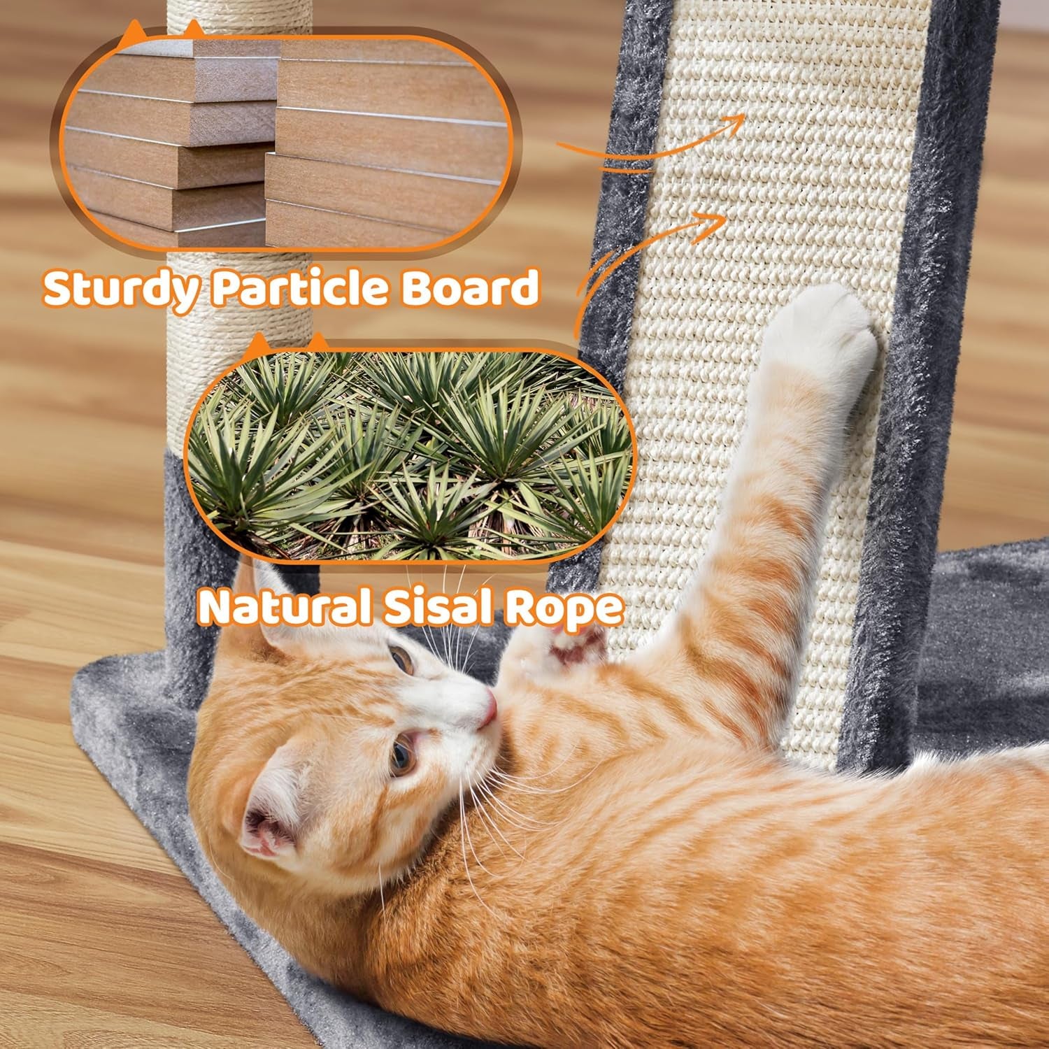Yaheetech 69In Cat Tree Tower, 2 Condos, Scratching Posts & Cat-Ear Perches | 2 Plush Condos, Sisal Scratching Posts, a Soft Basket, a Climbing Ramp, and Cat-Ear Perches That Each Hold a Cat up to 11 Lb